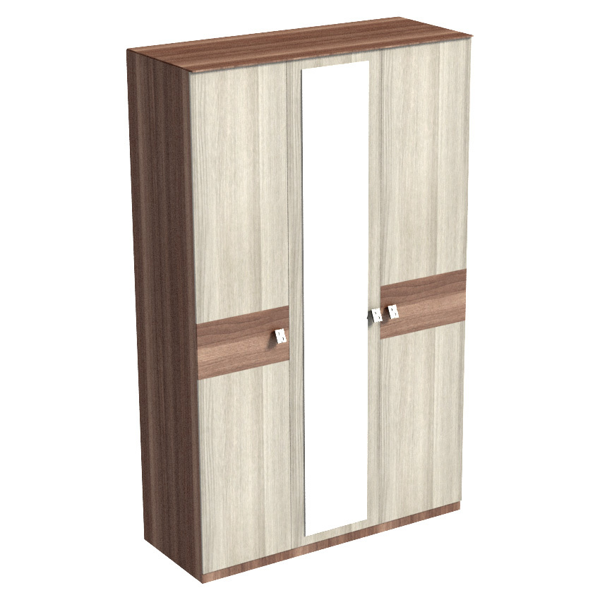 Виктория: Шкаф 3-х дверный с зеркалом